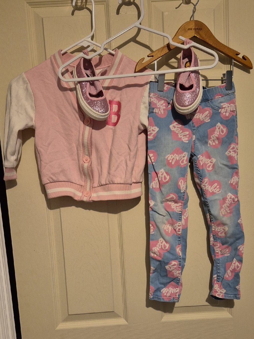 Kids H&M Barbie Outfit - Jacket, Jeggings & Shoes